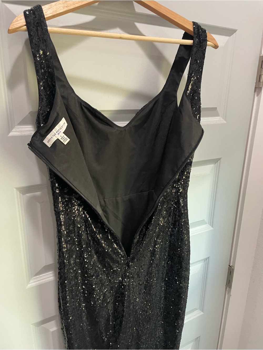 Dress the Population Sloane Sequin sheath Midi Dress, SMALL 0/2/4 *like new* - Picture 8 of 12